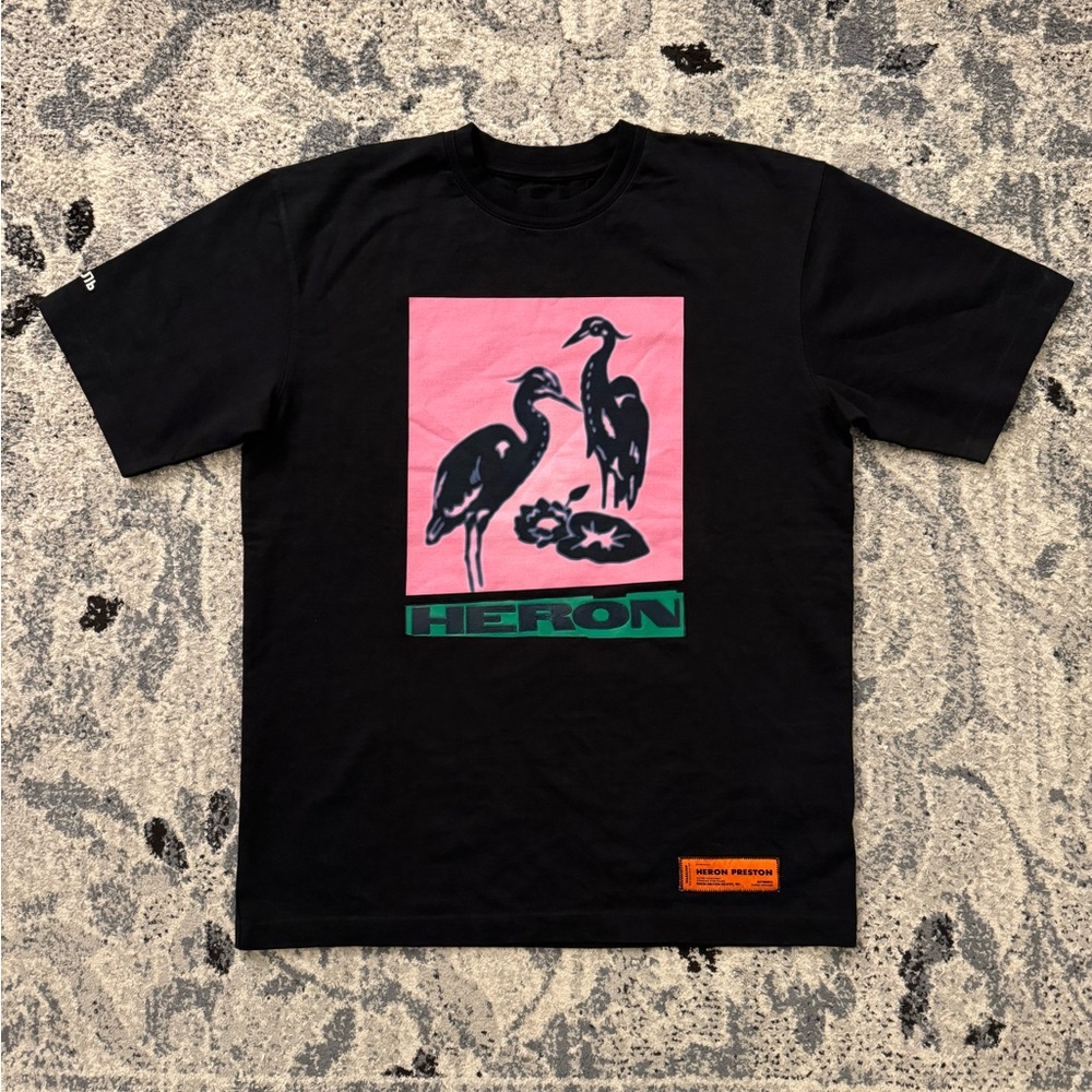 Heron Preston Black Tee T-shirt BRAND NEW - Picture 1 of 8